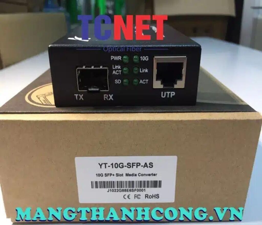 Bộ chuyển đổi quang điện Wintop YT-10G-SFP-AS