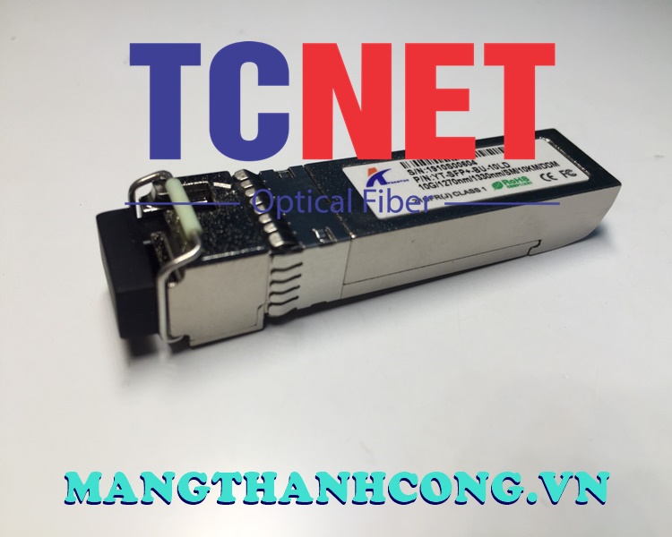 Module Quang WINTOP YT-SFP+-BU-10LD | Module quang SFP+ 10 Gbps, 1 sợi quang 10km 1270/1330nm 39 Module quang Wintop YT-SFP+-BU-10LD