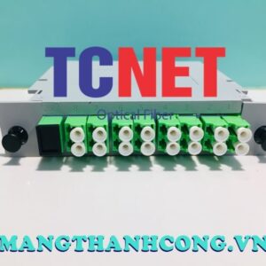 Bộ chia quang Splitter Box hộp nhựa 1×8 SC/APC ra LC/APC Duplex