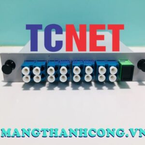 Bộ chia quang Splitter Box hộp nhựa 1×8 SC/APC ra LC/UPC Duplex