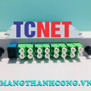 Bộ chia quang Splitter Box hộp nhựa 1×8 SC/UPC ra LC/APC Duplex