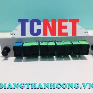 Bộ chia quang Splitter Box hộp nhựa 1×8 SC/UPC ra SC/APC