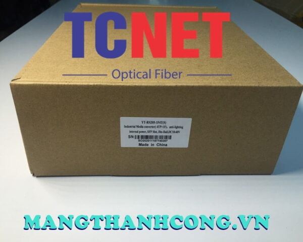 bo chuyen doi cong nghiep wintop yt rs205 1f4t bo chuyen doi quang dien 4 cong 10100base tx 1 cong quang 100base fx single modesc20km gan din nguon dc1875v
