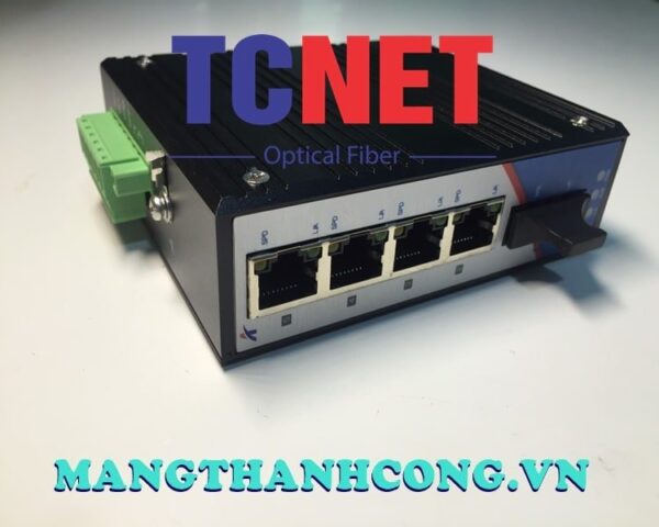 bo chuyen doi cong nghiep wintop yt rs205 1f4t bo chuyen doi quang dien 4 cong 10100base tx 1 cong quang 100base fx single modesc20km gan din nguon dc1875v 8
