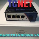 bo chuyen doi cong nghiep wintop yt rs205 1gf4gt bo chuyen doi quang dien 4 cong 101001000base tx 1 cong quang 1000base xsfp gan din nguon dc960v 3