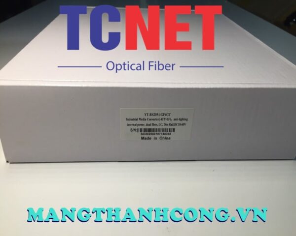 bo chuyen doi cong nghiep wintop yt rs205 1gf4gt bo chuyen doi quang dien 4 cong 101001000base tx 1 cong quang 1000base xsfp gan din nguon dc960v