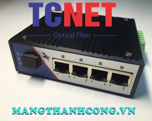 bo chuyen doi cong nghiep wintop yt rs205 1gf4gt bo chuyen doi quang dien 4 cong 101001000base tx 1 cong quang 1000base xsfp gan din nguon dc960v 8