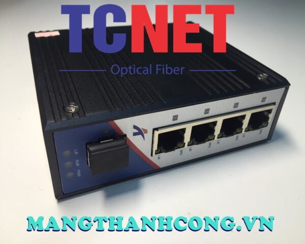 bo chuyen doi cong nghiep wintop yt rs205 1gf4gt bo chuyen doi quang dien 4 cong 101001000base tx 1 cong quang 1000base xsfp gan din nguon dc960v 9