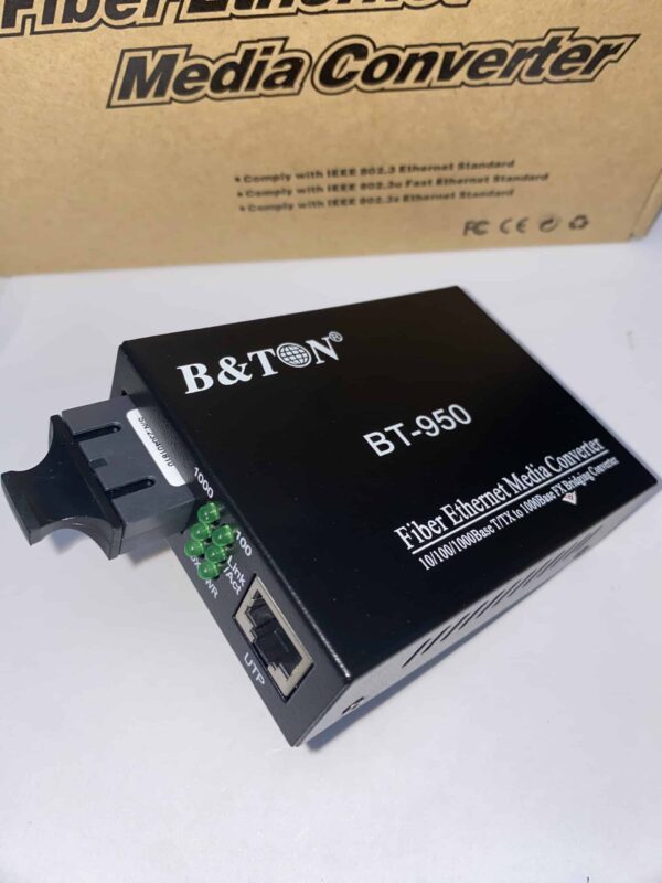 bo chuyen doi quang dien 1 cong 10100mbps fast ethernet 2 soi quang 25km ma bt 950sm 27