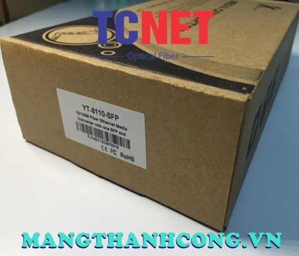 bo chuyen doi quang dien wintop yt 8110 sfp bo chuyen doi quang dien 1 cong 10100mbps fast ethernet 1 cong slot sfp quang ma yt 8110 sfp 1