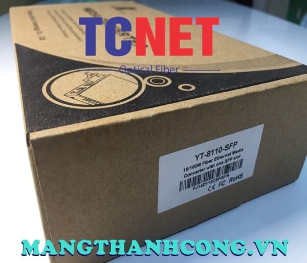 bo chuyen doi quang dien wintop yt 8110 sfp bo chuyen doi quang dien 1 cong 10100mbps fast ethernet 1 cong slot sfp quang ma yt 8110 sfp