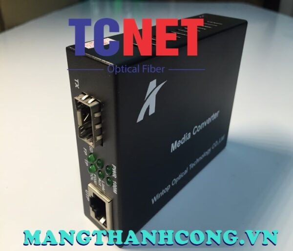 bo chuyen doi quang dien wintop yt 8110 sfp bo chuyen doi quang dien 1 cong 10100mbps fast ethernet 1 cong slot sfp quang ma yt 8110 sfp 7