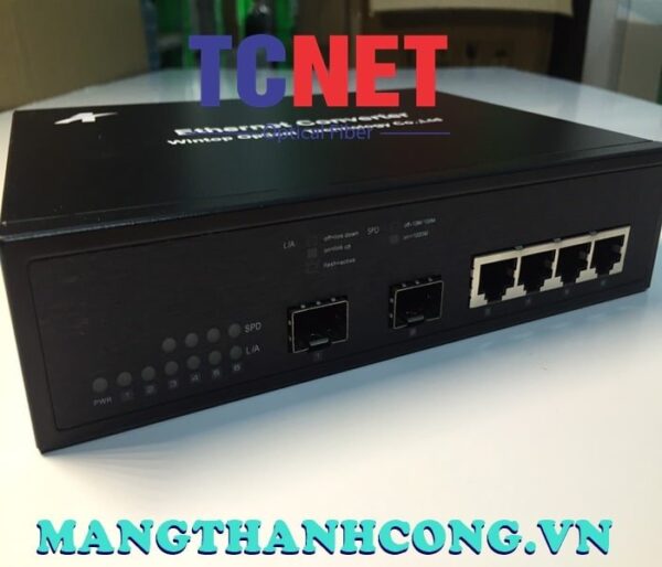 bo chuyen doi quang dien wintop yt 8110g 24 sfp as bo chuyen doi quang dien 4 cong 101001000mbps gigabit ethernet 2 cong slot sfp quang ma yt 8110g 24 sfp as 12