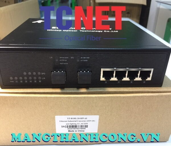 bo chuyen doi quang dien wintop yt 8110g 24 sfp as bo chuyen doi quang dien 4 cong 101001000mbps gigabit ethernet 2 cong slot sfp quang ma yt 8110g 24 sfp as 7