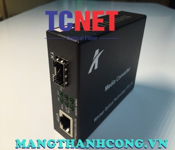 bo chuyen doi quang dien wintop yt 8110p sfp as bo chuyen doi quang dien 1 cong 101001000mbps gigabit ethernet poe 1 cong slot sfp quang ma yt 8110p sfp as 10