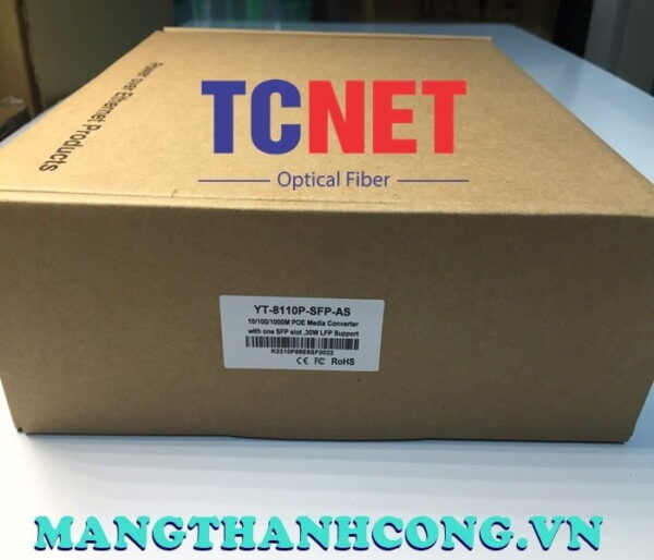 bo chuyen doi quang dien wintop yt 8110p sfp as bo chuyen doi quang dien 1 cong 101001000mbps gigabit ethernet poe 1 cong slot sfp quang ma yt 8110p sfp as