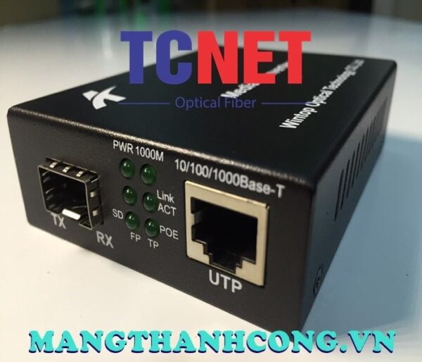 bo chuyen doi quang dien wintop yt 8110p sfp as bo chuyen doi quang dien 1 cong 101001000mbps gigabit ethernet poe 1 cong slot sfp quang ma yt 8110p sfp as 9
