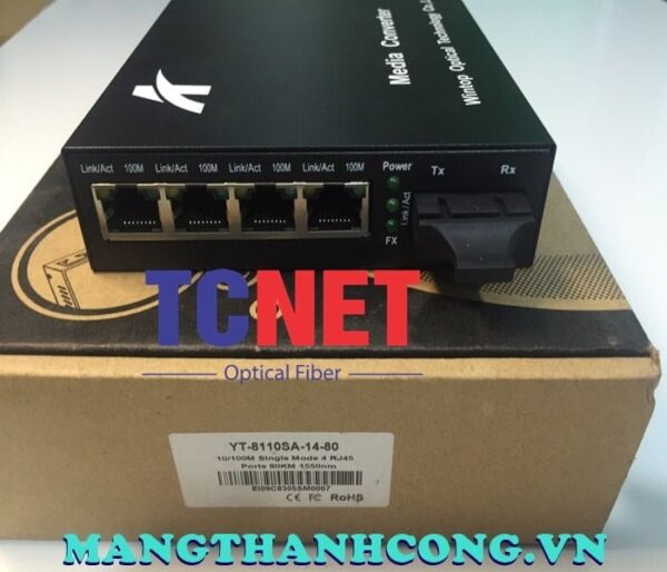 bo chuyen doi quang dien wintop yt 8110sa 14 80 bo chuyen doi quang dien 4 cong 10100mbps fast ethernet 2 soi quang 3