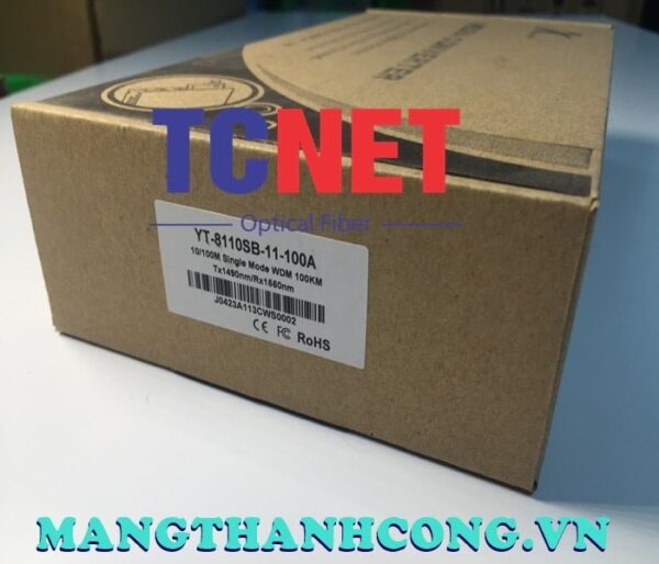 bo chuyen doi quang dien wintop yt 8110sb 11 100a bo chuyen doi quang dien 1 cong 10100mbps fast ethernet 1 soi quang chuan a 4