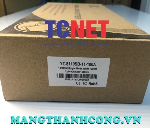 bo chuyen doi quang dien wintop yt 8110sb 11 100a bo chuyen doi quang dien 1 cong 10100mbps fast ethernet 1 soi quang chuan a 5