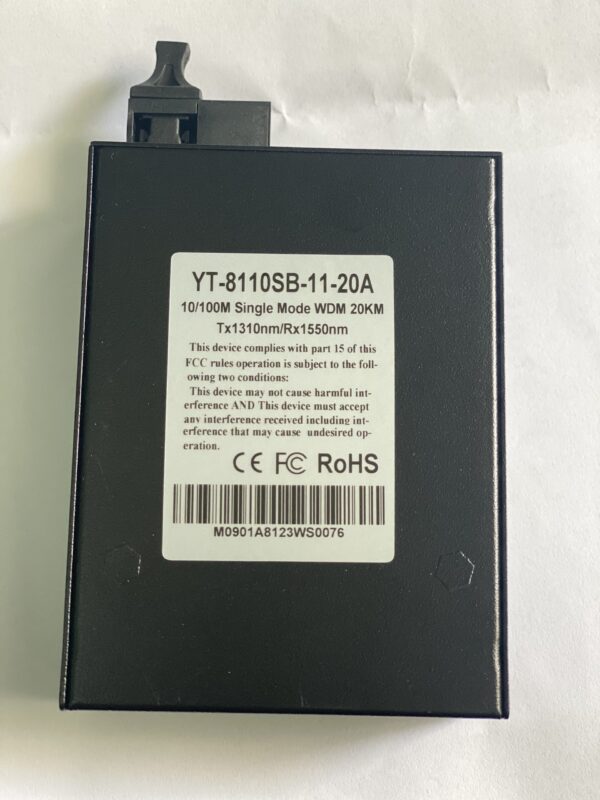 bo chuyen doi quang dien wintop yt 8110sb 11 20a bo chuyen doi quang dien 1 cong 10100mbps fast ethernet 1 soi quang chuan a 1