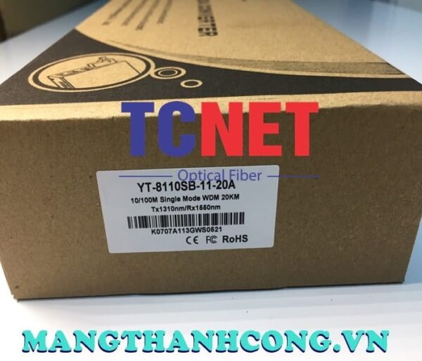 bo chuyen doi quang dien wintop yt 8110sb 11 20a bo chuyen doi quang dien 1 cong 10100mbps fast ethernet 1 soi quang chuan a 3