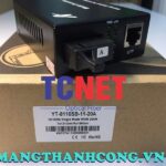 bo chuyen doi quang dien wintop yt 8110sb 11 20a bo chuyen doi quang dien 1 cong 10100mbps fast ethernet 1 soi quang chuan a 4