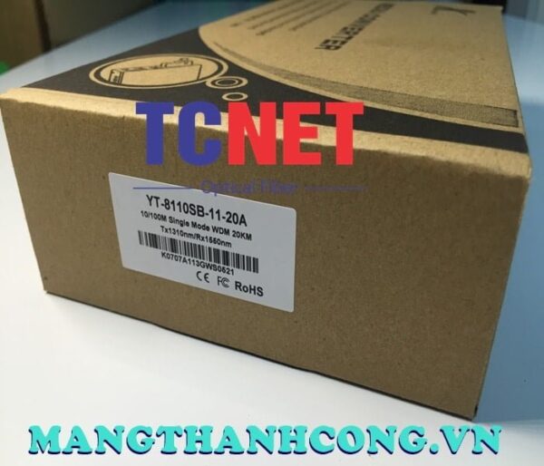 bo chuyen doi quang dien wintop yt 8110sb 11 20a bo chuyen doi quang dien 1 cong 10100mbps fast ethernet 1 soi quang chuan a