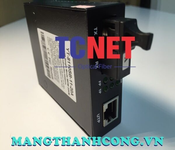 bo chuyen doi quang dien wintop yt 8110sb 11 20a bo chuyen doi quang dien 1 cong 10100mbps fast ethernet 1 soi quang chuan a 7
