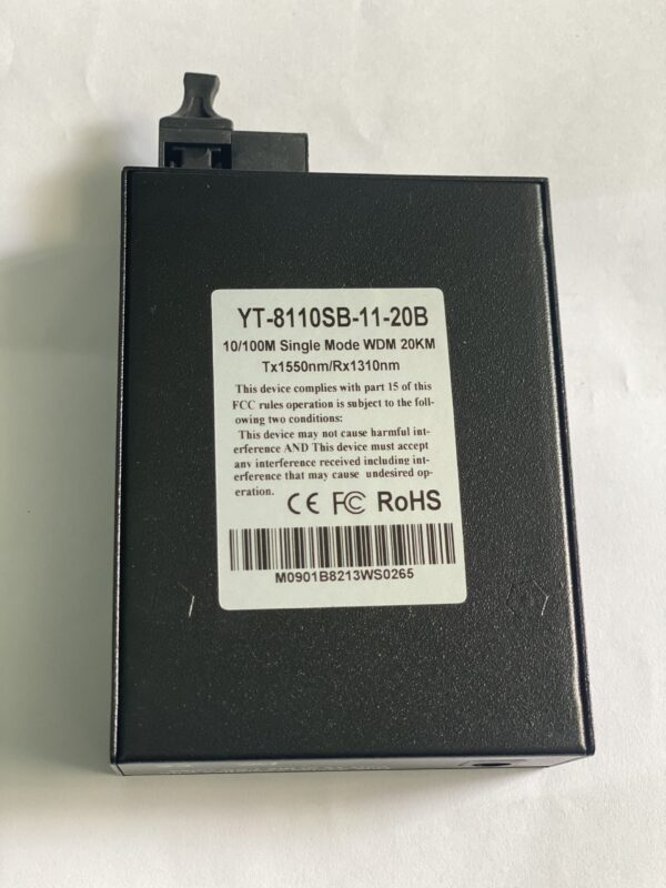 bo chuyen doi quang dien wintop yt 8110sb 11 20b bo chuyen doi quang dien 1 cong 10100mbps fast ethernet 1 soi quang chuan b