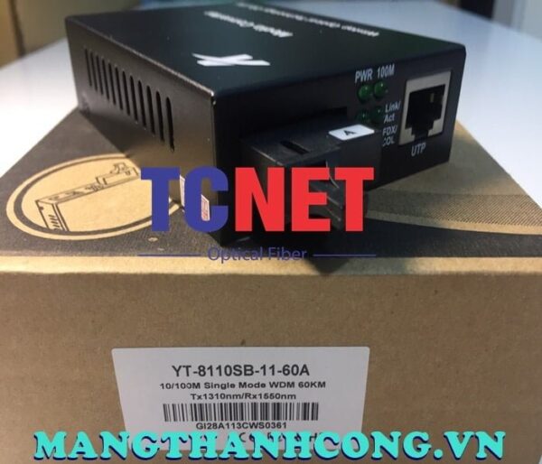 bo chuyen doi quang dien wintop yt 8110sb 11 60a bo chuyen doi quang dien 1 cong 10100mbps fast ethernet 1 soi quang chuan a 3