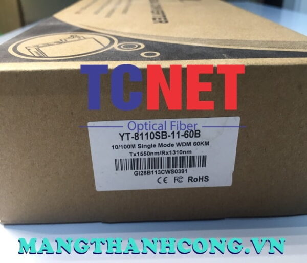 bo chuyen doi quang dien wintop yt 8110sb 11 60b bo chuyen doi quang dien 1 cong 10100mbps fast ethernet 1 soi quang chuan b 1