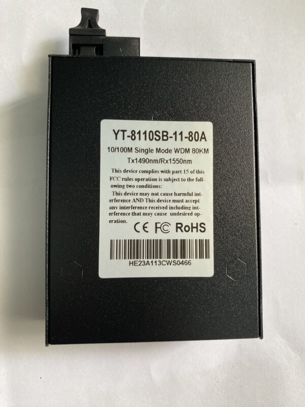 bo chuyen doi quang dien wintop yt 8110sb 11 80a bo chuyen doi quang dien 1 cong 10100mbps fast ethernet 1 soi quang chuan a 1