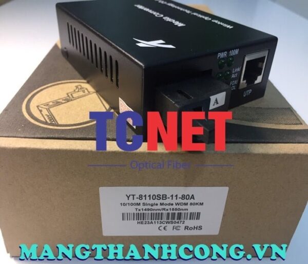 bo chuyen doi quang dien wintop yt 8110sb 11 80a bo chuyen doi quang dien 1 cong 10100mbps fast ethernet 1 soi quang chuan a 5