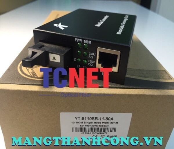 bo chuyen doi quang dien wintop yt 8110sb 11 80a bo chuyen doi quang dien 1 cong 10100mbps fast ethernet 1 soi quang chuan a 6