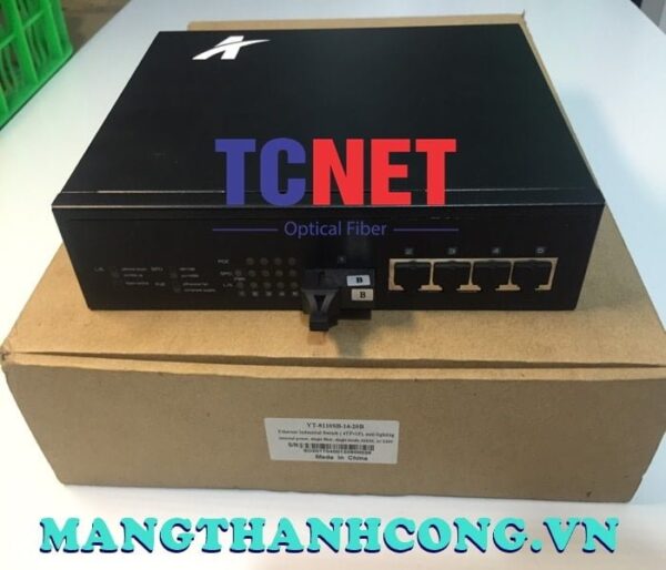 bo chuyen doi quang dien wintop yt 8110sb 14 20b bo chuyen doi quang dien 4 cong 10100mbps fast ethernet 1 soi quang chuan b