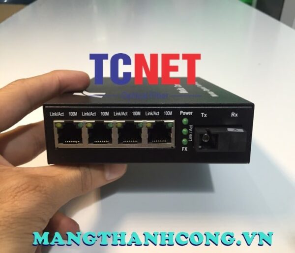 bo chuyen doi quang dien wintop yt 8110sb 14 80a bo chuyen doi quang dien 4 cong 10100mbps fast ethernet 1 soi quang chuan a