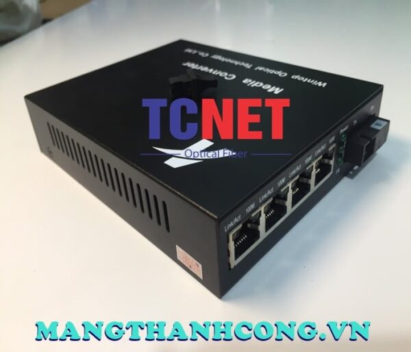 bo chuyen doi quang dien wintop yt 8110sb 14 80b bo chuyen doi quang dien 4 cong 10100mbps fast ethernet 1 soi quang chuan b 2