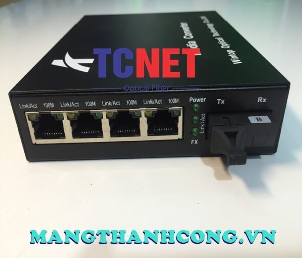 bo chuyen doi quang dien wintop yt 8110sb 14 80b bo chuyen doi quang dien 4 cong 10100mbps fast ethernet 1 soi quang chuan b 4