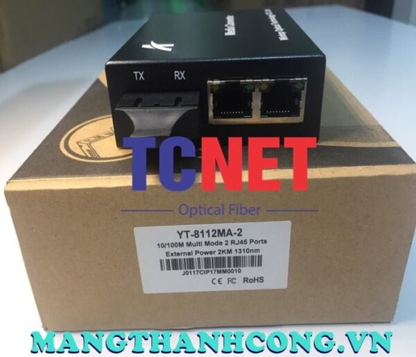 bo chuyen doi quang dien wintop yt 8112ma 2 bo chuyen doi quang dien 2 cong 10100mbps fast ethernet 2 soi quang 2