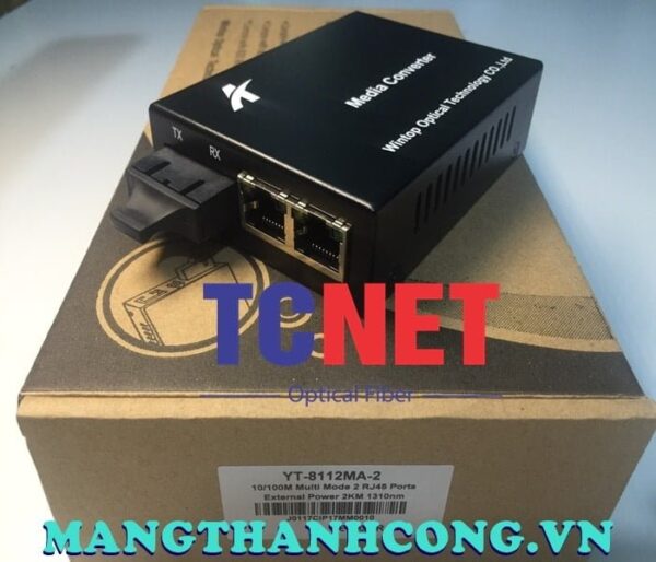 bo chuyen doi quang dien wintop yt 8112ma 2 bo chuyen doi quang dien 2 cong 10100mbps fast ethernet 2 soi quang 3