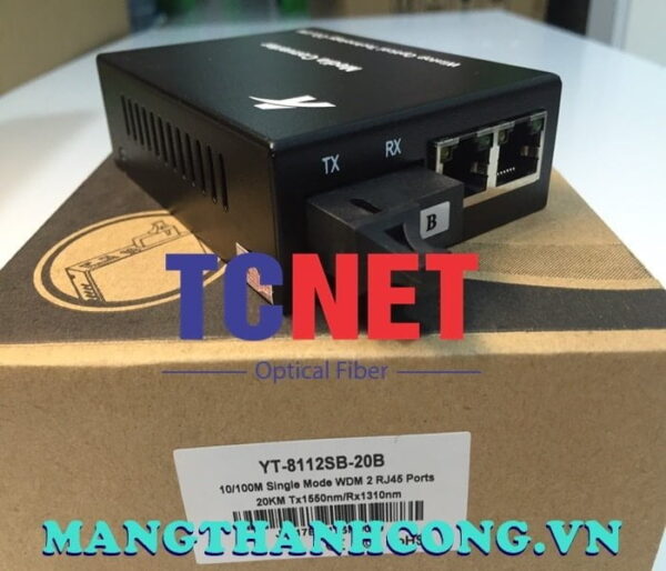 bo chuyen doi quang dien wintop yt 8112sb 20b bo chuyen doi quang dien 2 cong 10100mbps fast ethernet 1 soi quang chuan b 5