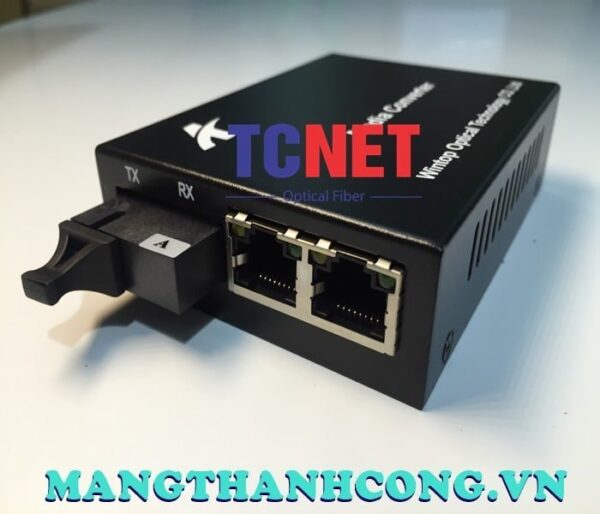 bo chuyen doi quang dien wintop yt 8112sb 40a bo chuyen doi quang dien 2 cong 10100mbps fast ethernet 1 soi quang chuan a 9