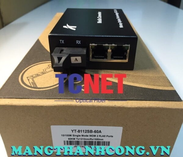 bo chuyen doi quang dien wintop yt 8112sb 60a bo chuyen doi quang dien 2 cong 10100mbps fast ethernet 1 soi quang chuan a 1