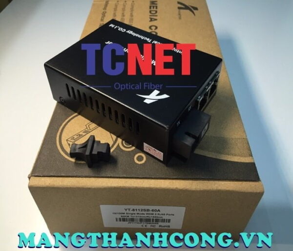 bo chuyen doi quang dien wintop yt 8112sb 60a bo chuyen doi quang dien 2 cong 10100mbps fast ethernet 1 soi quang chuan a 3