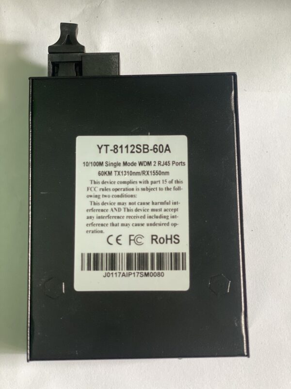 bo chuyen doi quang dien wintop yt 8112sb 60a bo chuyen doi quang dien 2 cong 10100mbps fast ethernet 1 soi quang chuan a