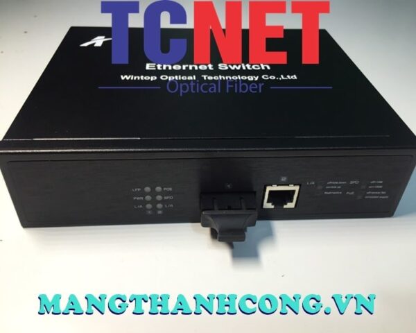 bo chuyen doi switch wintop yt mc102 1f1e at bo chuyen doi switch quang dien poe 1×10100base tx p.s.e.ports and 1×10100base fx port single mode 20km sc 65watt 11