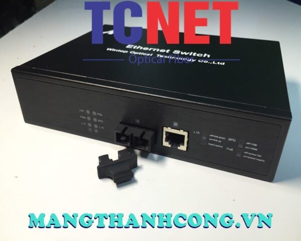 bo chuyen doi switch wintop yt mc102 1f1e at bo chuyen doi switch quang dien poe 1×10100base tx p.s.e.ports and 1×10100base fx port single mode 20km sc 65watt 5