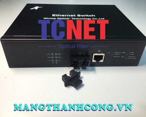 bo chuyen doi switch wintop yt mc102 1f1e at bo chuyen doi switch quang dien poe 1×10100base tx p.s.e.ports and 1×10100base fx port single mode 20km sc 65watt 6