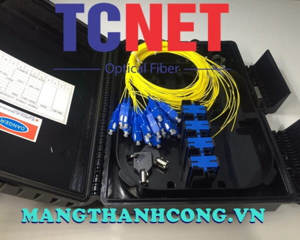 hop phoi quang 16fo ftth scupc sm mau den nhua ngoai troi
